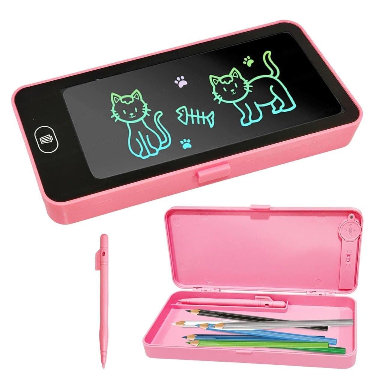🖊️ Writing Tablet Pencil Case | 2-in-1 Stationery Box with LCD Writing Pad