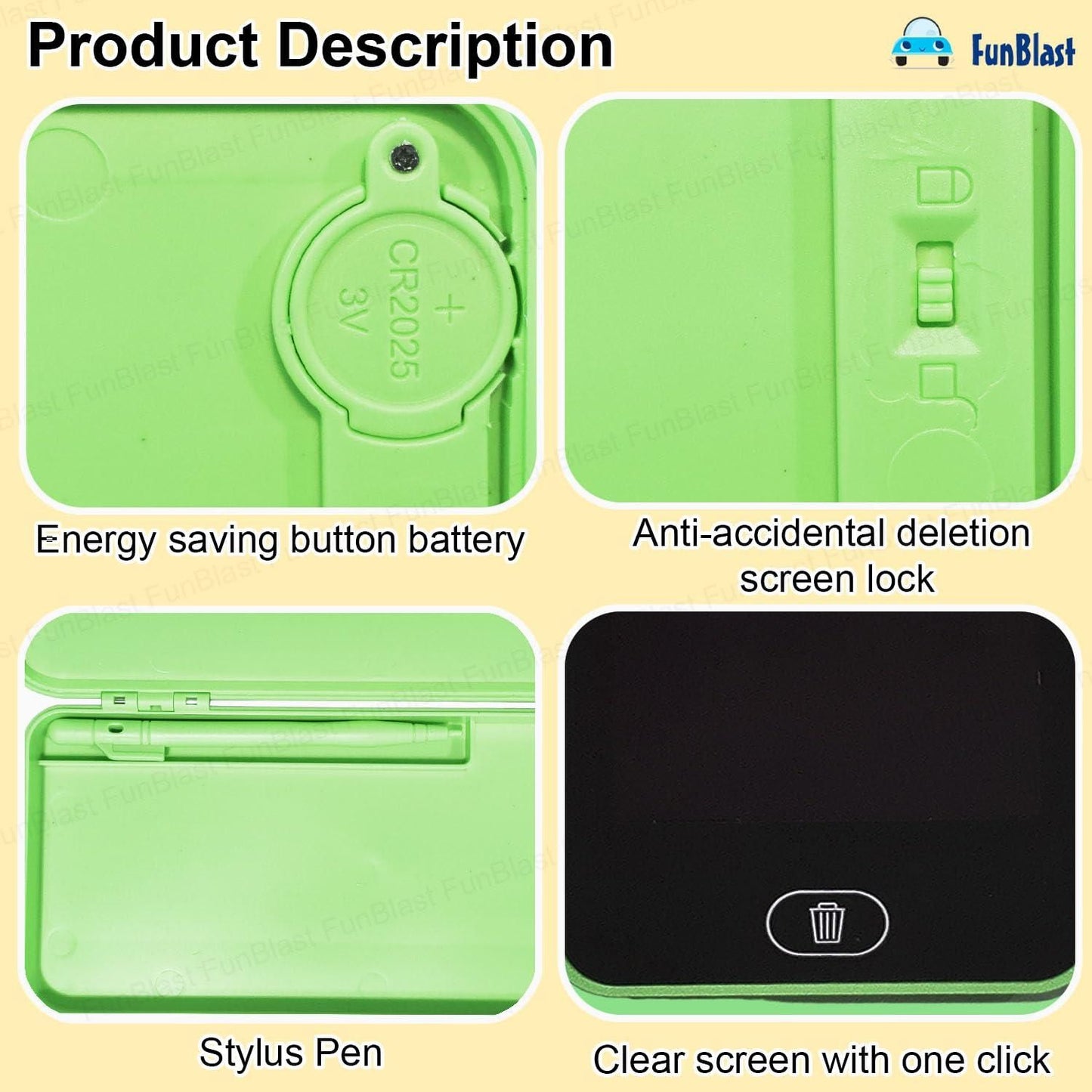 🖊️ Writing Tablet Pencil Case | 2-in-1 Stationery Box with LCD Writing Pad