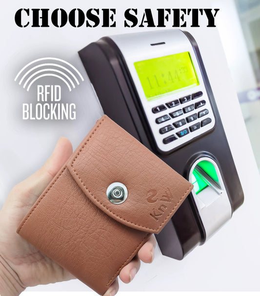 🧧 KnW PU Leather Wallet – Magnetic Brown | Slim & Stylish | Men’s Classic Wallet