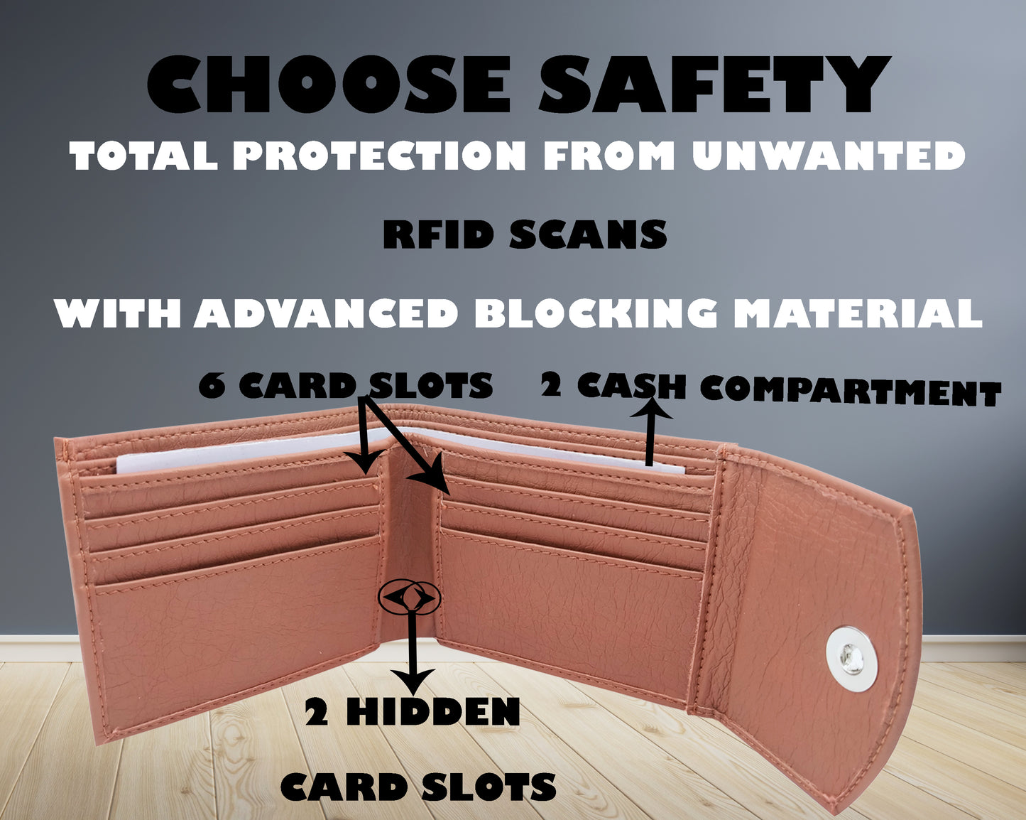 🧧 KnW PU Leather Wallet – Magnetic Brown | Slim & Stylish | Men’s Classic Wallet